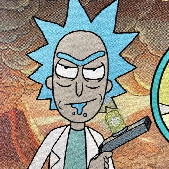 Rick and Morty Character Navy Short Sleeve T-Shirt - L - Picture 6 of 9